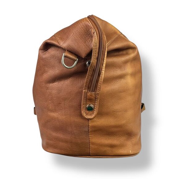 Piel Leather Vintage Colombian Duffel Travel Overnight Bag Weekender Rugged - Picture 8 of 16